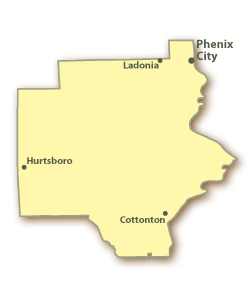 Russell County Map