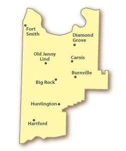 Sebastian County Map