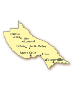 Santa Cruz County Map