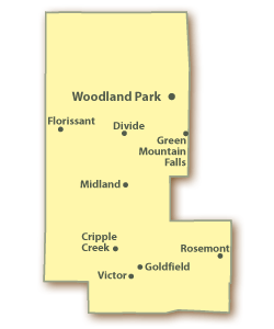 Teller County Map