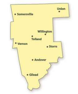 Tolland County Map