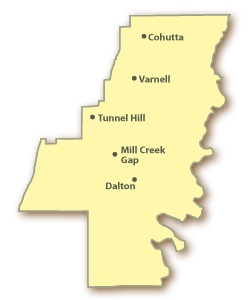 Whitfield County Map