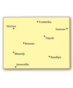 Bremer County Map
