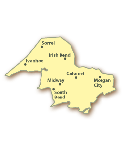 Saint Mary County Map