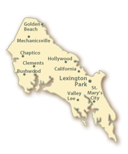 St. Mary's County Map