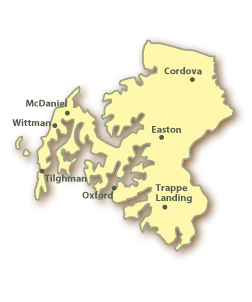 Talbot County Map