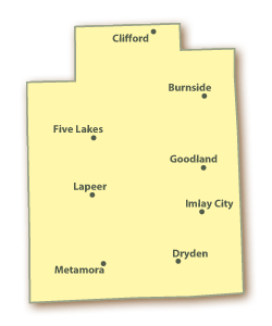 Lapeer County Map