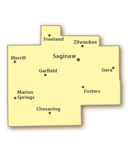 Saginaw County Map