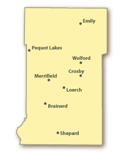 Crow Wing County Map