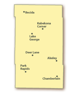 Hubbard County Map