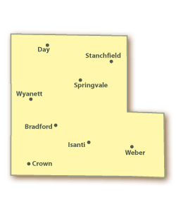 Isanti County Map