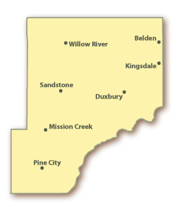 Pine County Map