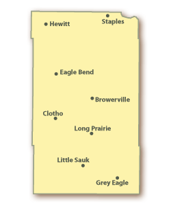 Todd County Map
