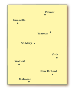 Waseca County Map