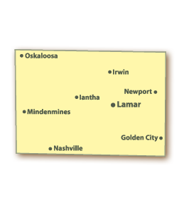 Barton County Map