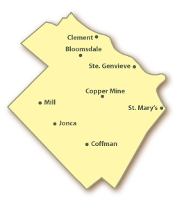 Sainte Genevieve County Map