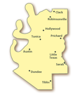 Tunica County Map
