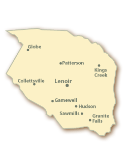 Caldwell County Map