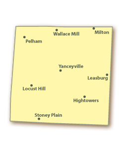 Caswell County Map