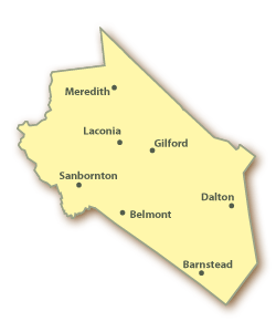 Belknap County Map