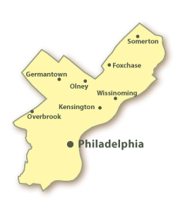 Philadelphia County Map
