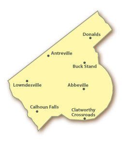 Abbeville County Map