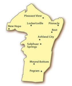 Cheatham County Map