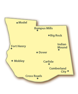 Stewart County Map