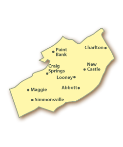 Craig County Map