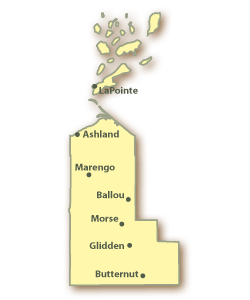 Ashland County Map
