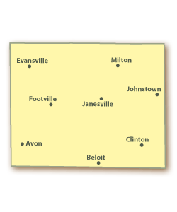 Rock County Map