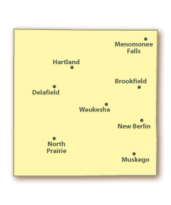 Waukesha County Map