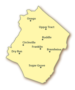 Pendleton County Map