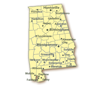 Alabama Map
