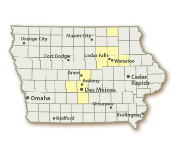 Iowa Map